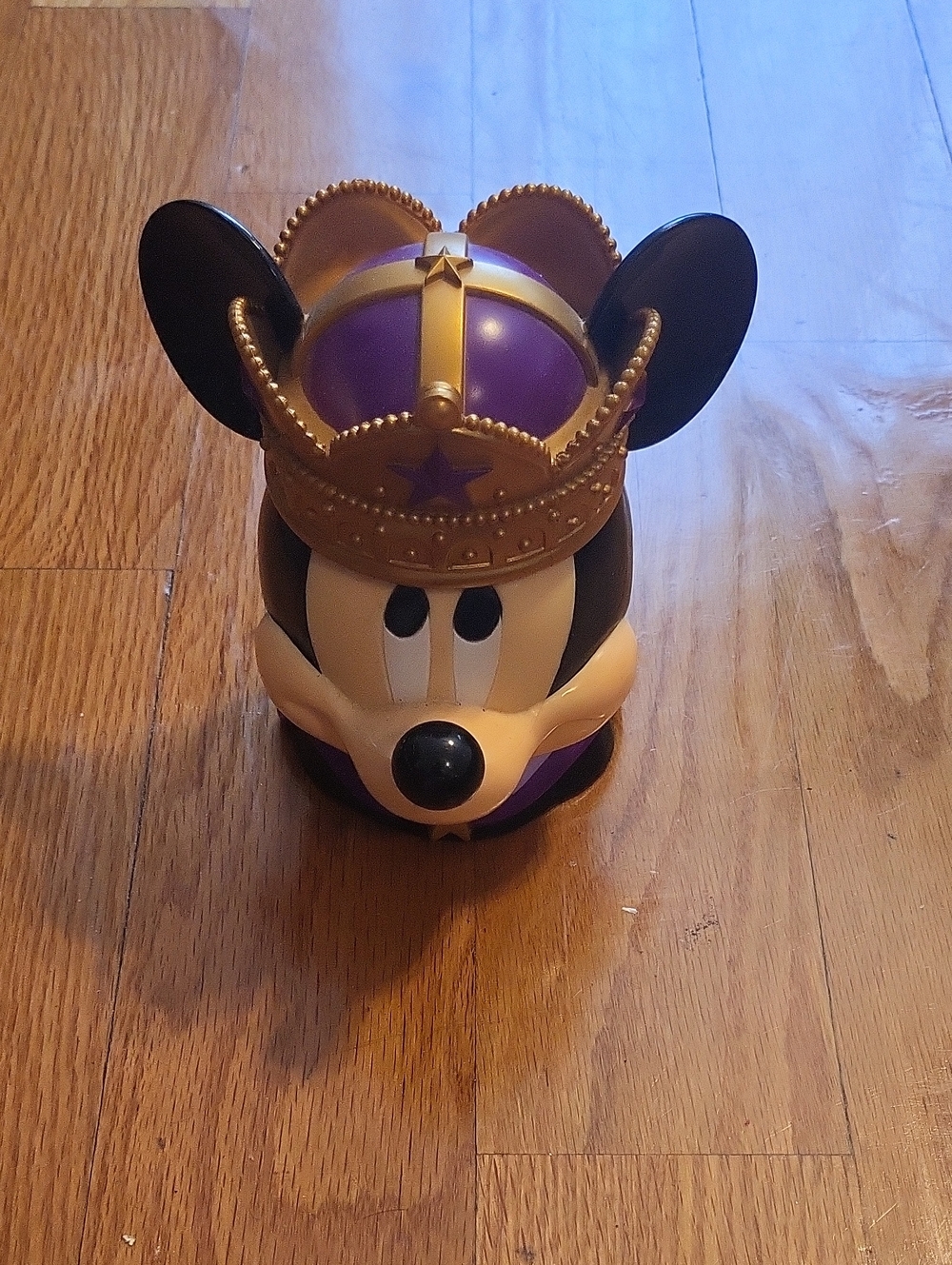 Purple and Gold Mickey Mouse Crown Figure Cup